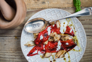 Recipe - Cold fried pepper with mackarel and pumpkin seed oil - Kocbek Oil Mill